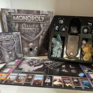 Hasbro Monopoly Game of Thrones Edition - Black and Gray